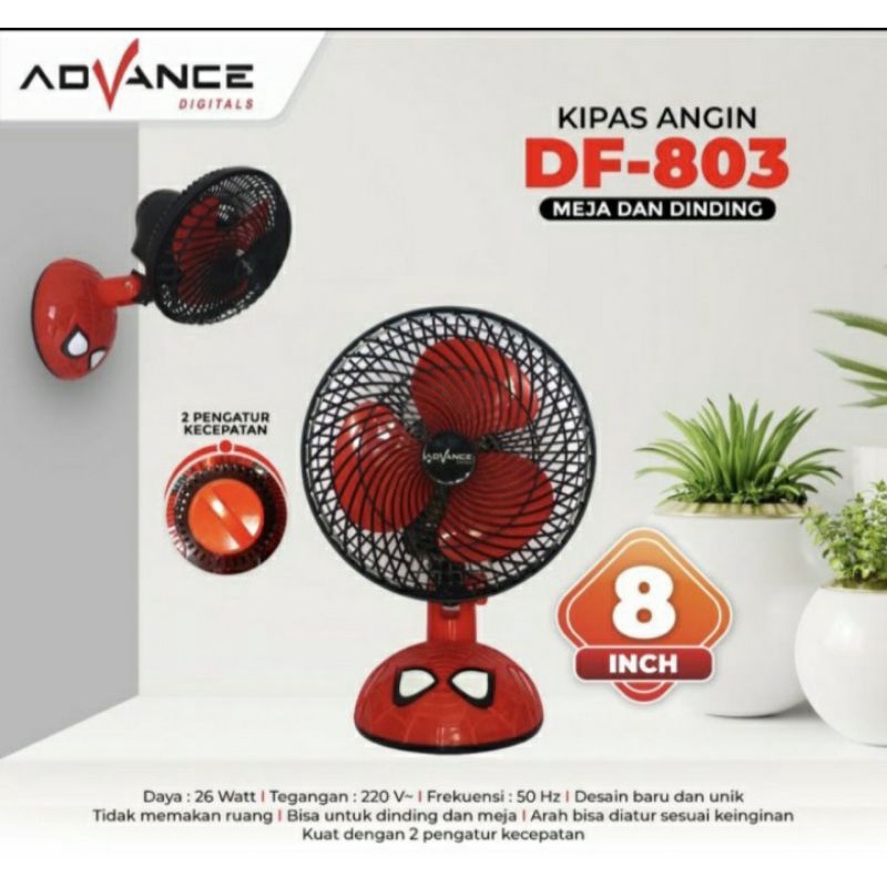 Kipas Angin Meja Dan Dinding Karakter 8 Inch Advance