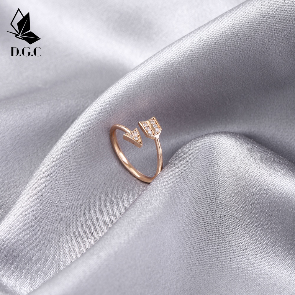 ✨Moya0158♥Perhiasan Wanita Model Cincin Emas Terbaru Bisa Disesuaikan Fashion Aksesoris Titanium Murah D676