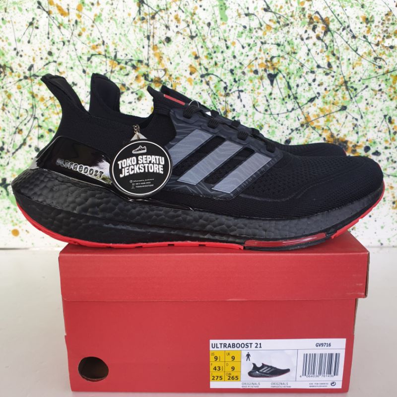 SEPATU ADIDAS ULTRABOOST 21 ARSENAL x 424 BLACK 100% UA VERSION BASFBOOST