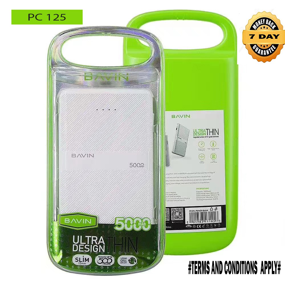 Power Bank 5000Mah  Bavin PC-125