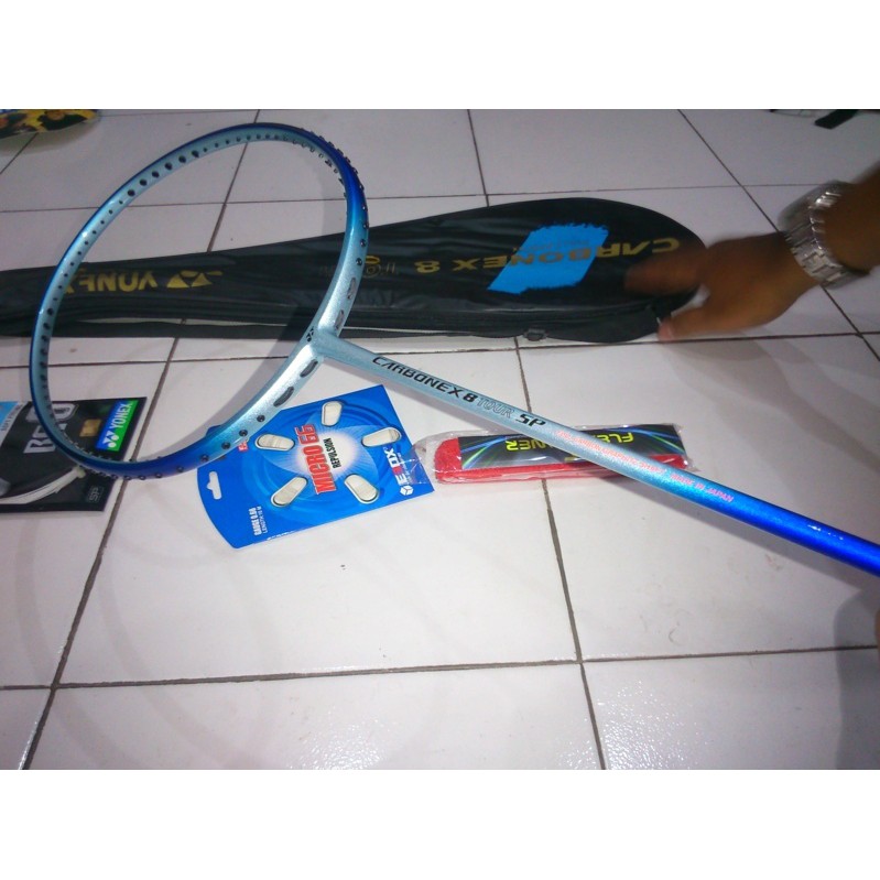 Raket tennis / badminton Raket Badminton Yonex Carbonex 8 impor murah   bonus (tas, grip & se