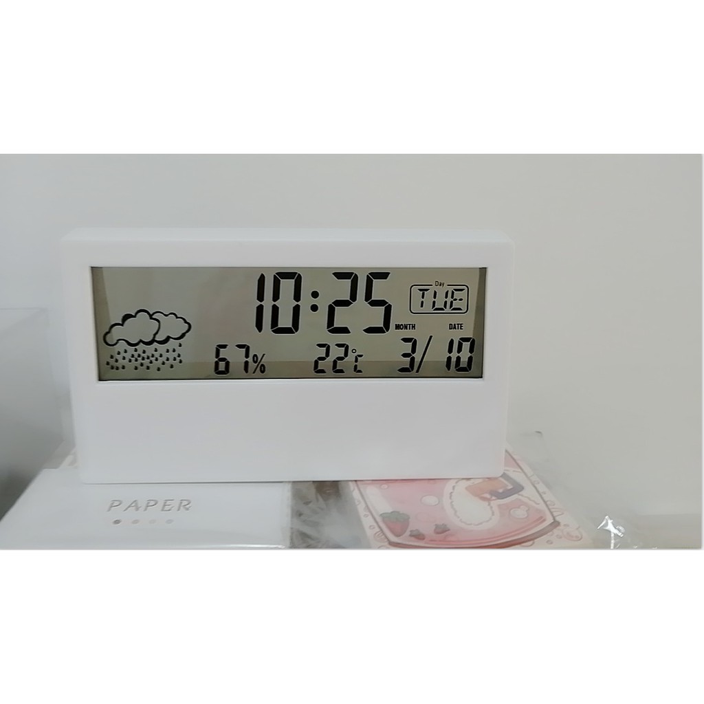 JAM Digital / Digital Smart Clock Pengukur Suhu Ruangan Higrometer Termometer