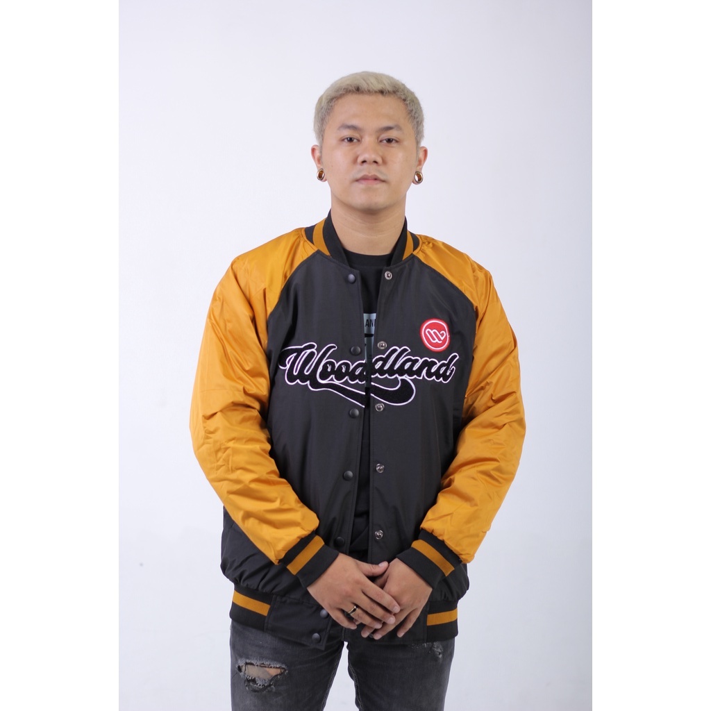 Woodland - Varsity Jacket Black Gold