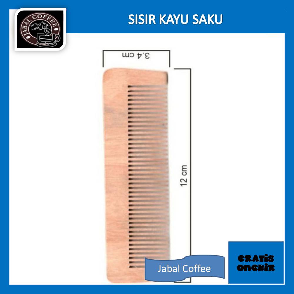 Sisir Rambut Saku Kayu Serbaguna / Sisir Saku / Sisir Pomade 09