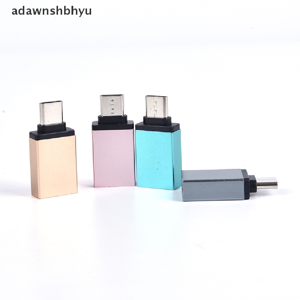 Adawnshbhyu Adaptor Type-C USB Female To OTG USB Type C Male Konvertor Kabel Konektor