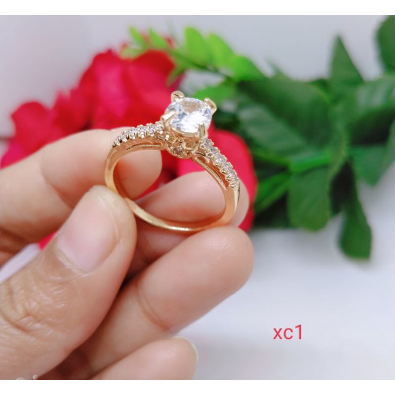 cincin perhiasan aksesoris lapis emas perhiasan pengganti emas