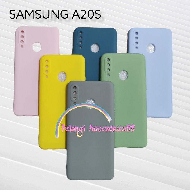 CASE SAMSUNG A20S SOFTCASE CANDY MACARON SILICON BAHAN SOFT