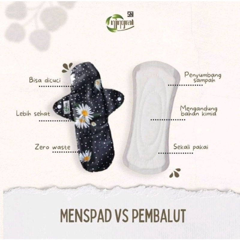 [BISA COD] MENSPAD NINGRAT | PEMBALUT KAIN SEHAT ALAMI