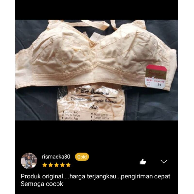 Bra Wanita Katun l BH Tanpa Busa Tanpa Kawat l Bra Bidadari