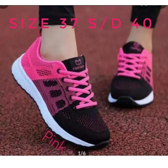 Sepatu Kets Running Wanita Fashion Sport Olahraga Jogging Lari Spatu Cets Sneakers Shoes Seoatu Sene