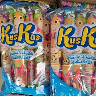 KusKus Minuman Jelly Rasa Leci Isi 10pcs