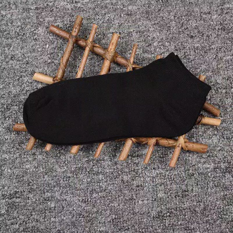 KAOS KAKI PENDEK MATA KAKI UNISEX PRIA WANITA | Kaos Kaki PREMIUM-Hitam