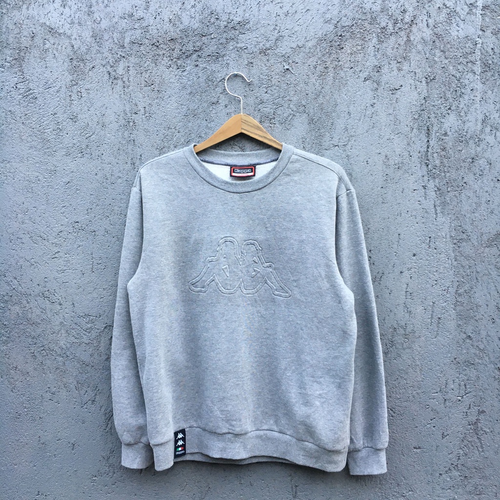 Hoodie Crewneck Kappa Logo Emboss Second Original