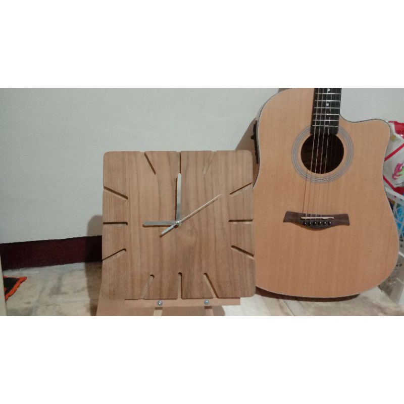 jam dinding jati