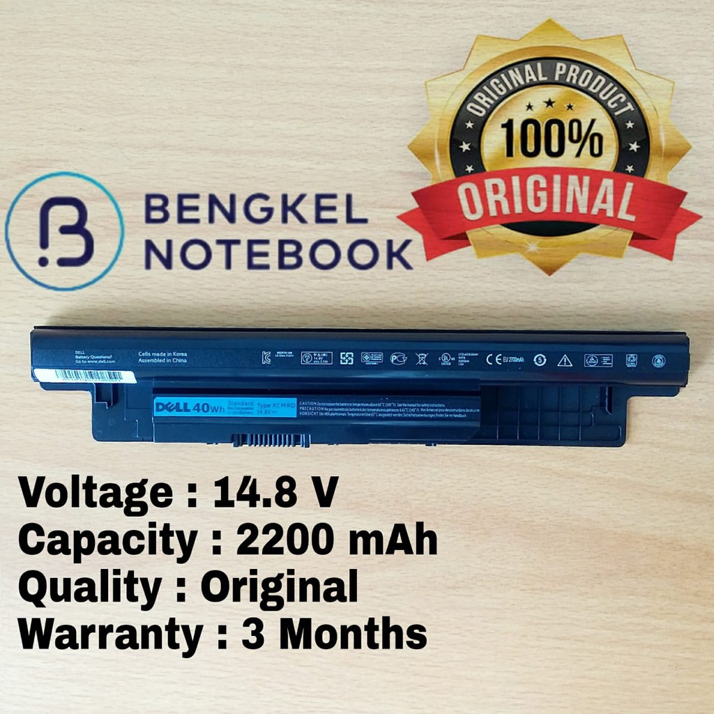 Baterai Dell Inspiron 14R 5437 3421 3437 3446 3442 7447 5421 3521 5521 5721 XCMRD 40WH
