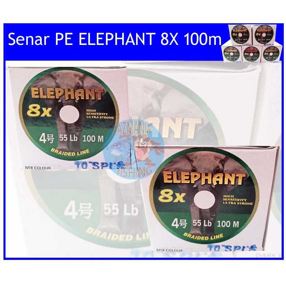 Benang/senar PE ELEPHANT 8X 100m