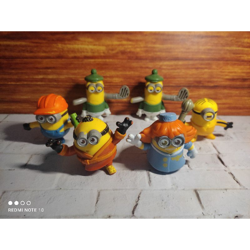 Set Mainan Mcd Minions Preloved