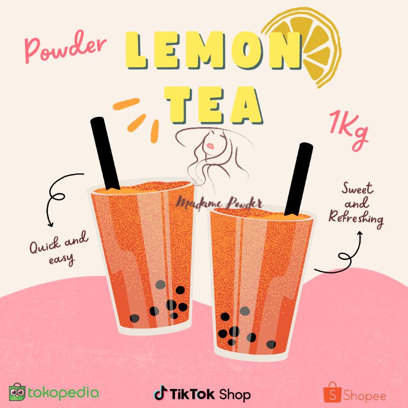 

Bubuk Minuman Lemon Tea 1 Kg Madame Powder Drink Gresik