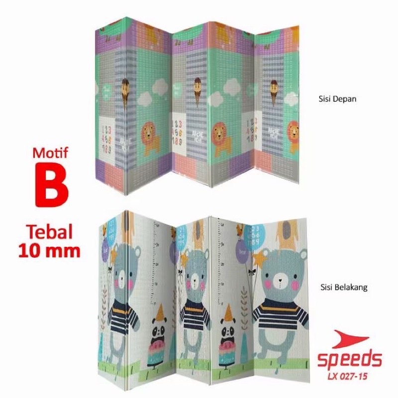 Playmat Lipat XPE Matras Karpet Anak Bayi UK 200X180CM (Tersedia varian ukuran)-B