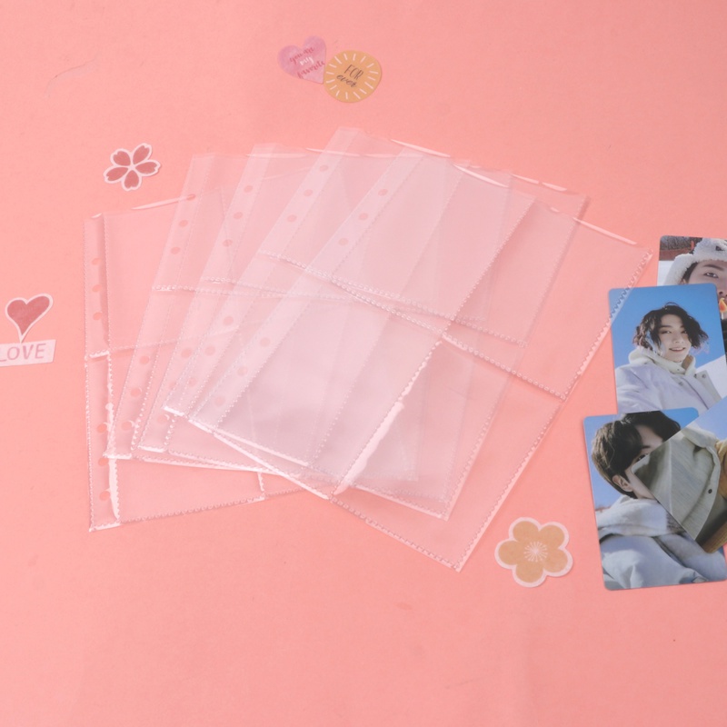 【A5 Sleeves】10Pcs Standard A5 Sleeves Transparent Photo Album Binder Refill Inner Sleeves KPOP Lomo Cards Photocard PC Storage Loose-leaf