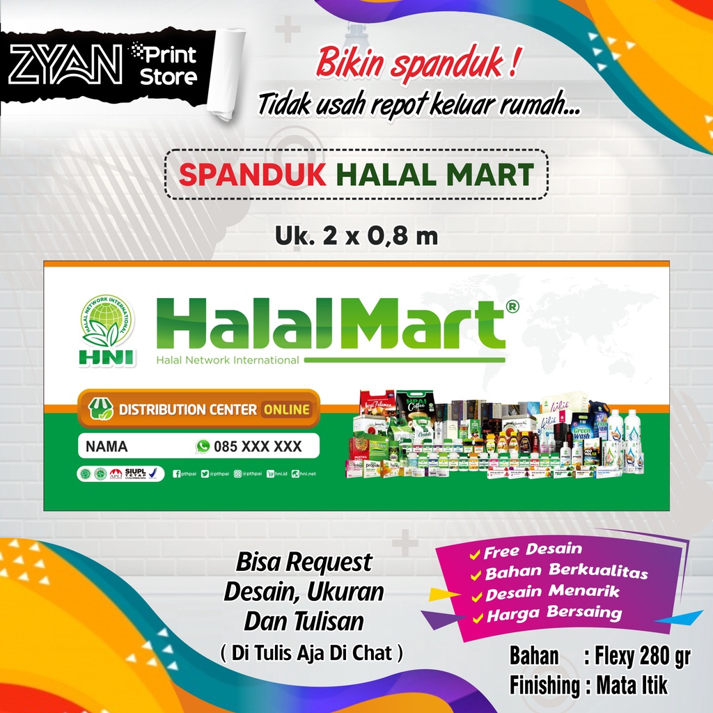 SPANDUK BANNER HALAL MART