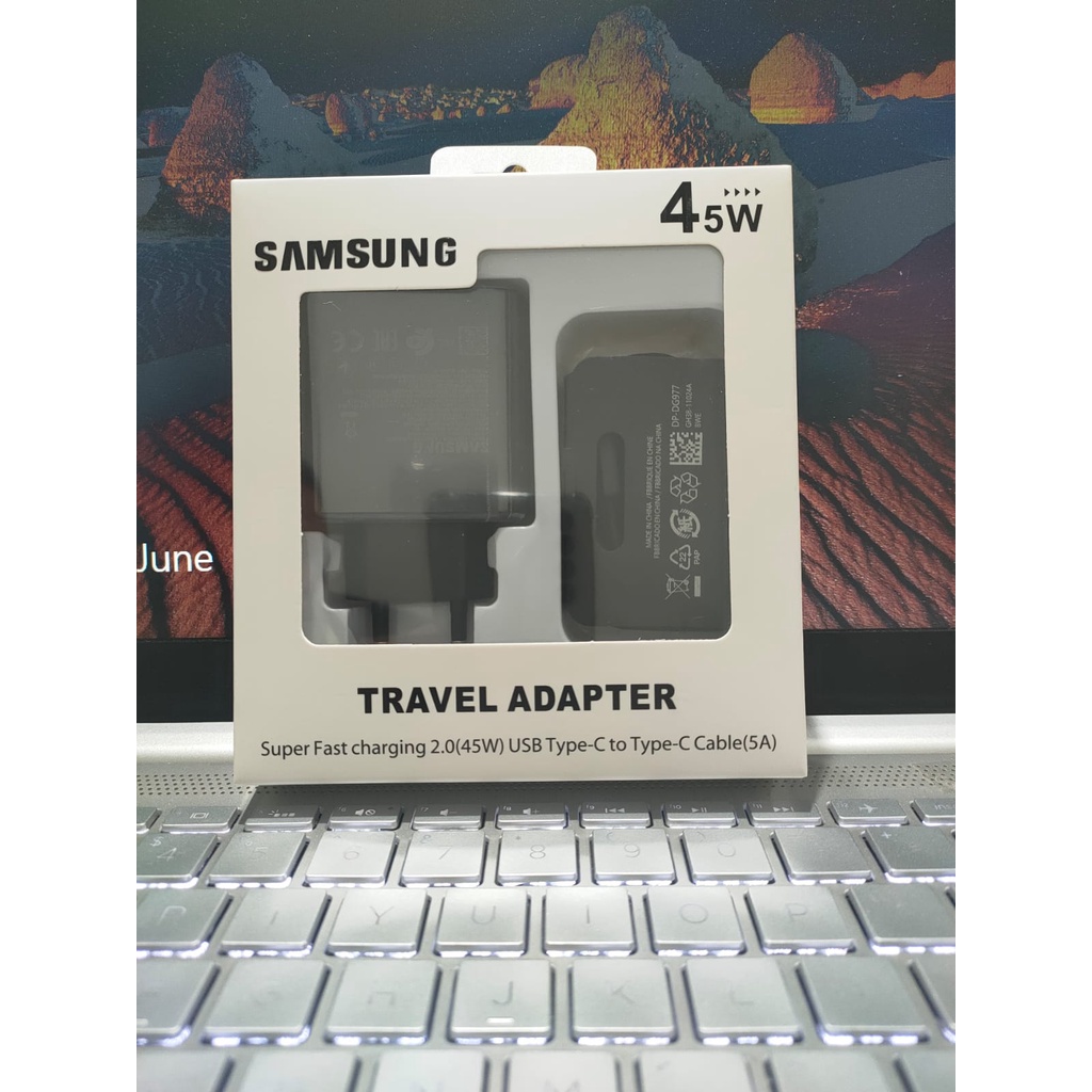 Charger Samsung Note 10 20 S20 S21 Plus Ultra 45W Type C Original