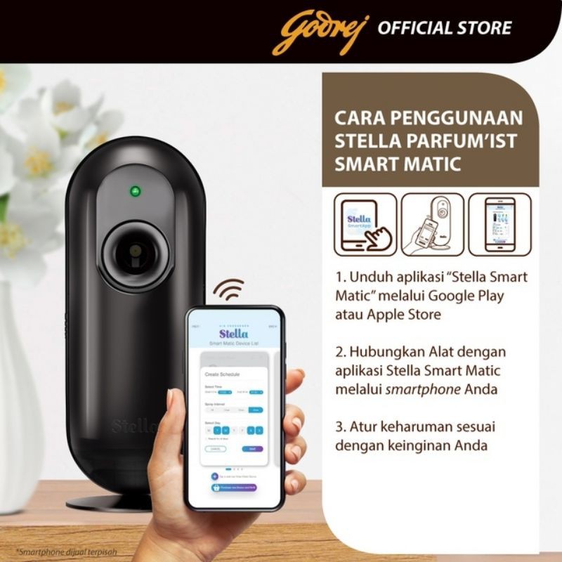 STELLA SMART MATIC ALAT PARFUMIST HITAM