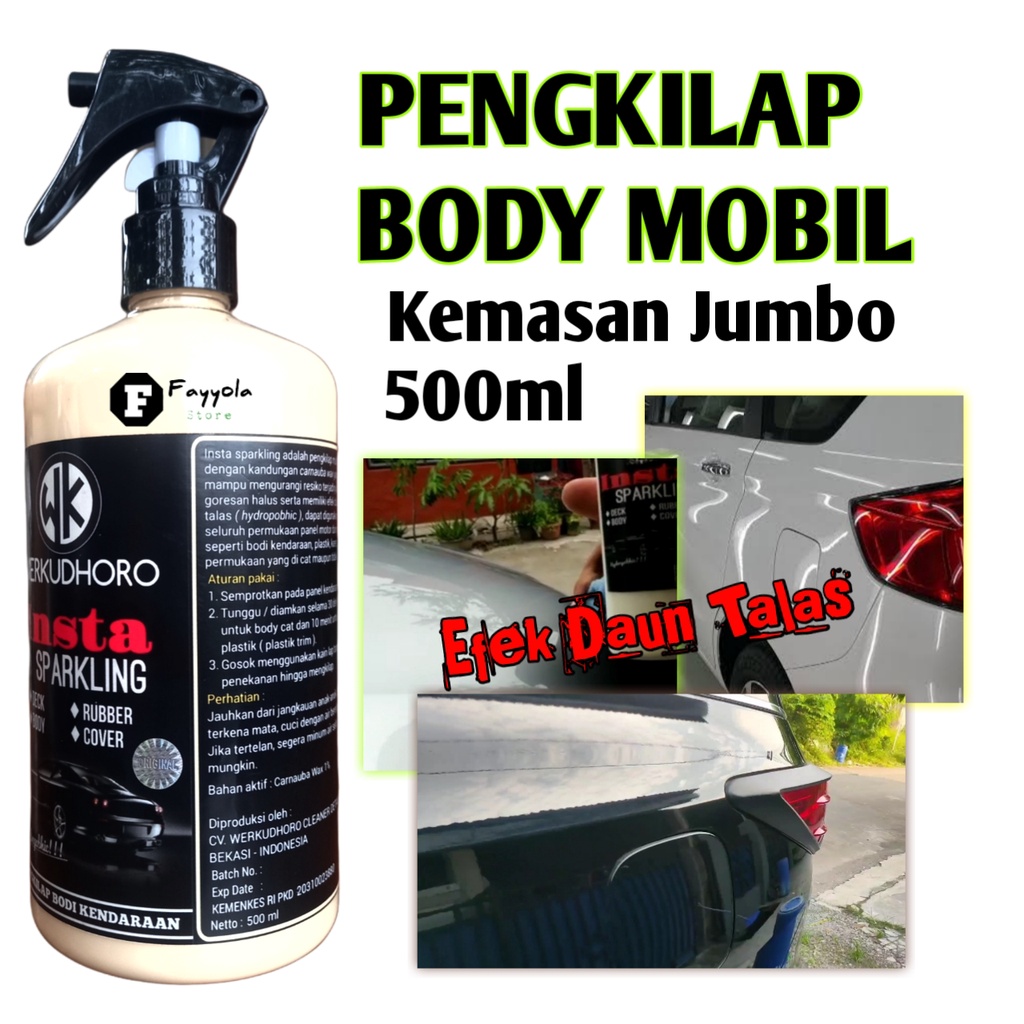 Pengkilap Body Mobil Hitam Merah Silver Putih / Pengkilap Motor / Insta Sparkling Pengkilat Mobil &amp; Motor