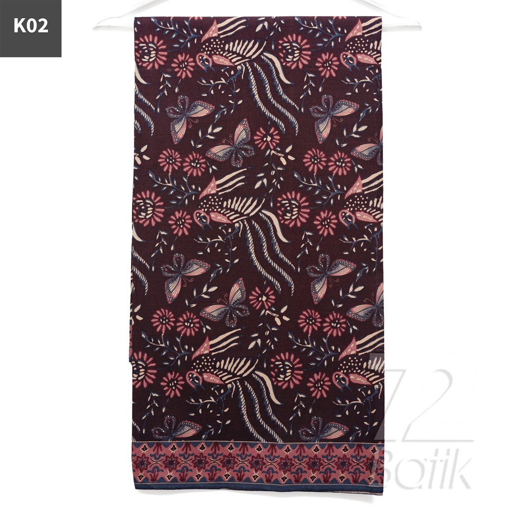 KAIN BATIK PREMIUM Bahan Katun Motif Kupu Kupu Two Tone Pagi Sore Warna Hitam 721615 Cap 72 Jarik Jarit Samping Kebat Panjang Batik Katun Modern Premium Bahan Seragam Batik Pernikahan Kantor Keluarga Murah Kamen Jadi Batik Bali Lembaran