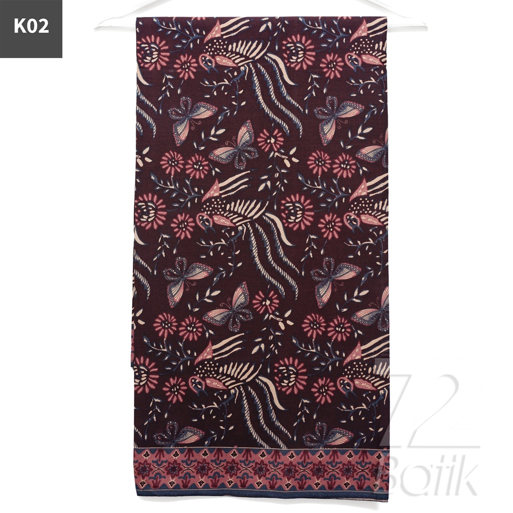 KAIN BATIK PREMIUM Bahan Katun Motif Kupu Kupu Two Tone Pagi Sore Warna Coklat 721611 Cap 72 Jarik Jarit Samping Kebat Panjang Batik Katun Modern Premium Bahan Seragam Batik Pernikahan Kantor Keluarga Murah Kamen Jadi Batik Bali Lembaran