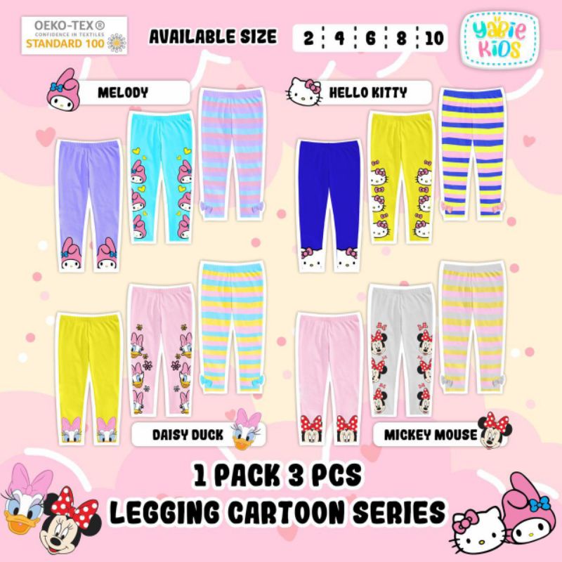 set legging yabiekids 3pcs