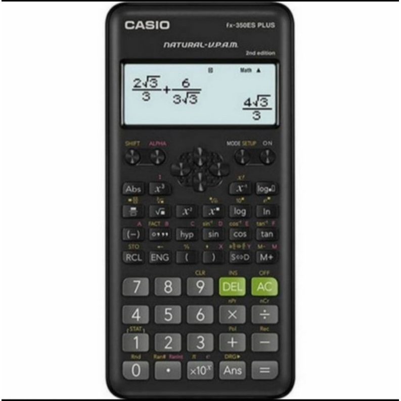 KALKULATOR SEKOLAH KULIAH Casio FX 350 ES PLUS ORIGINAL - Scientific Calculator