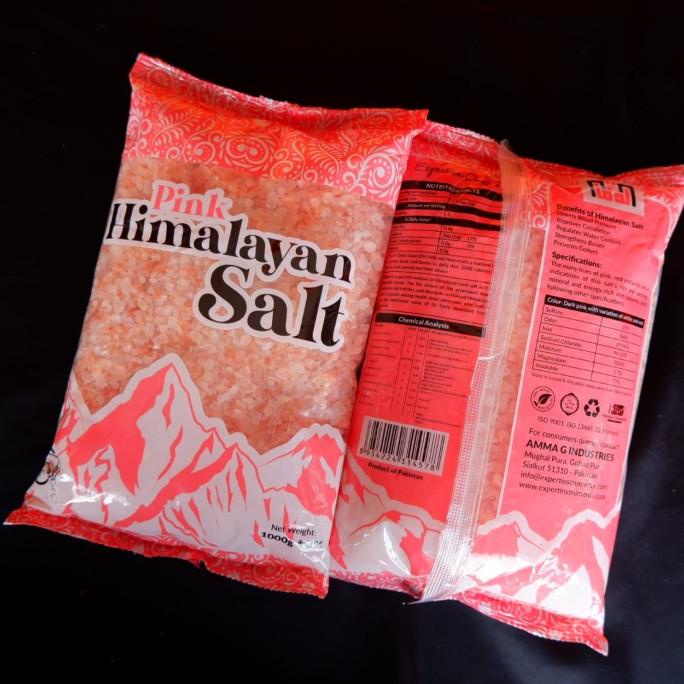 

Himalayan Salt Crystal Rocks 1kg - Garam Himalaya Kristal