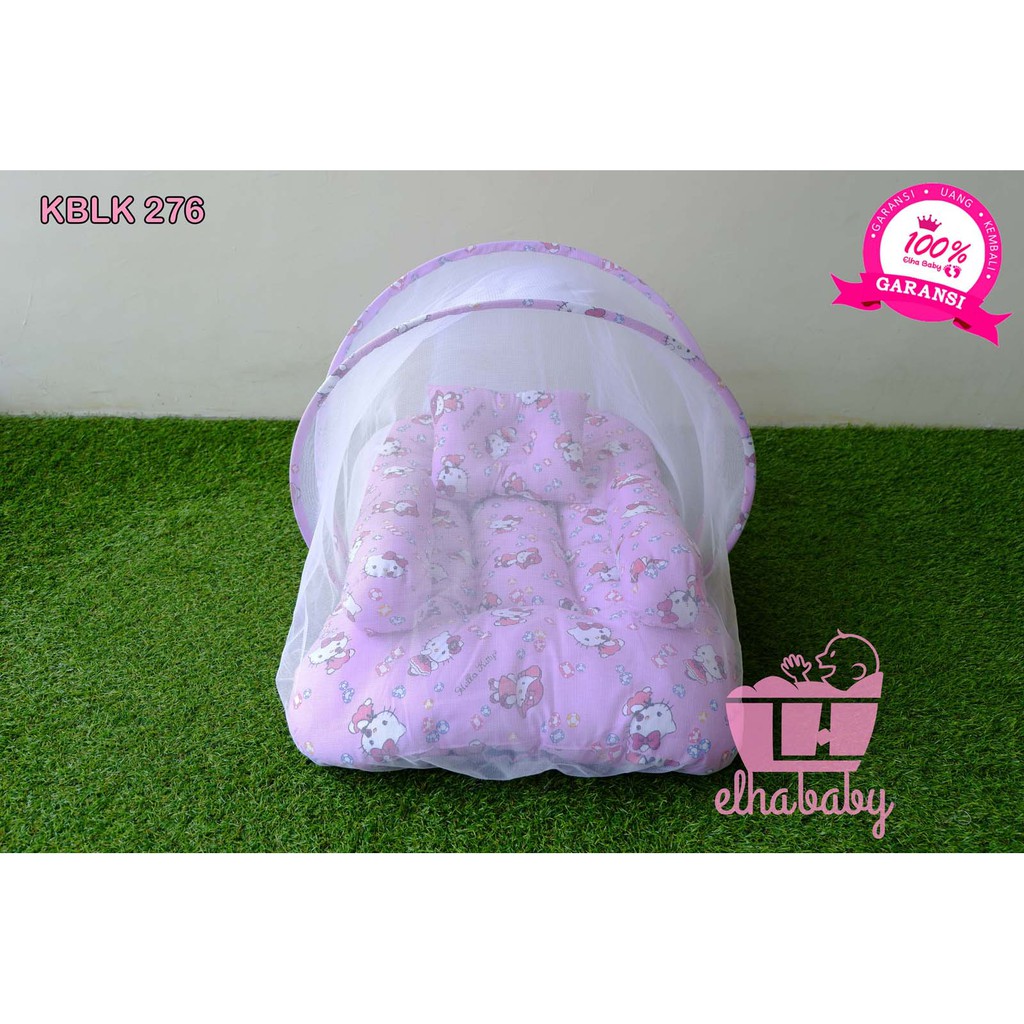 Kasur Bayi Kotak Set Crown Katun Catra Car Stop Biru Polka Biru Tua Bumbee Custom Motif TOP BRAND