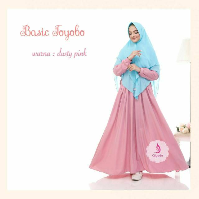 Qiyada Gamis Baju Muslim Basic Toyobo Dress