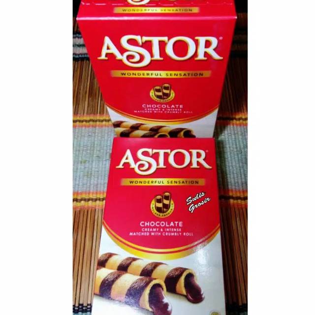 

Mayora Astor Chocolate Wafer Stick Kemasan Box 40 gram