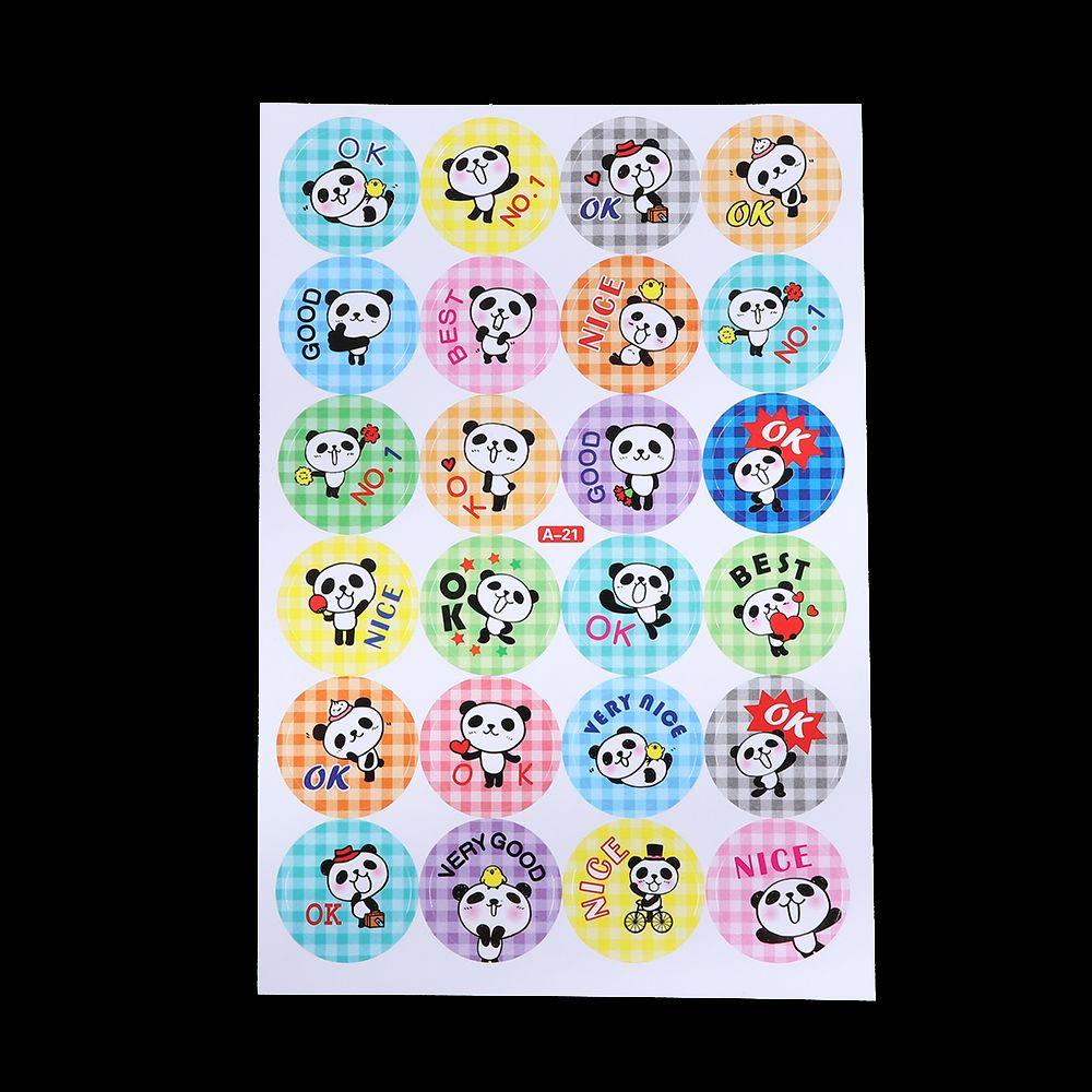 Solighter 240pcs Stiker Hadiah Anak Ibu Guru Penghargaan Perlengkapan Sekolah Label Puji