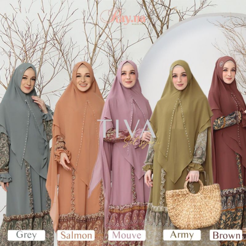 TIVA SET DAILY DRESS SYARI BY RAYNA HIJAB RAY.NA