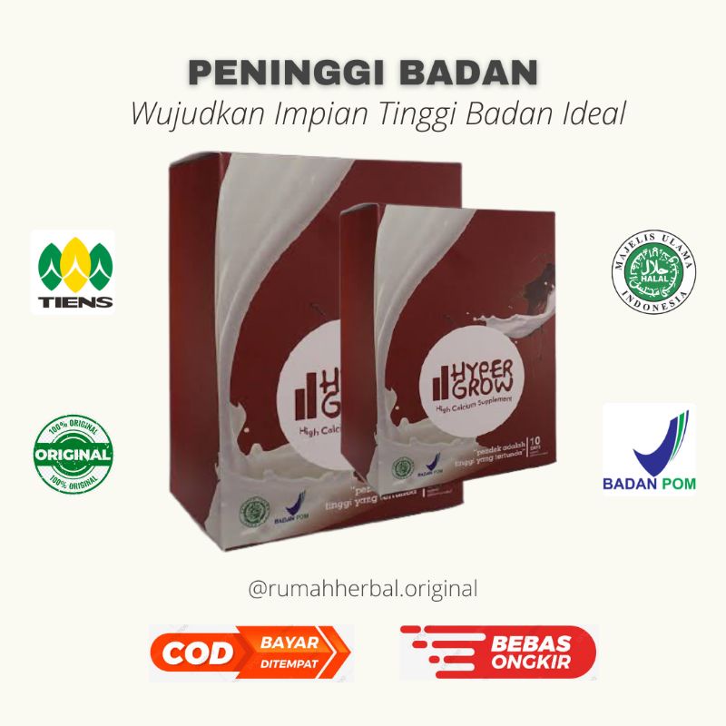 Peninggi Badan Susu Peninggi Badan Hypergrow Original Suplemen Peninggi Badan Dewasa Remaja
