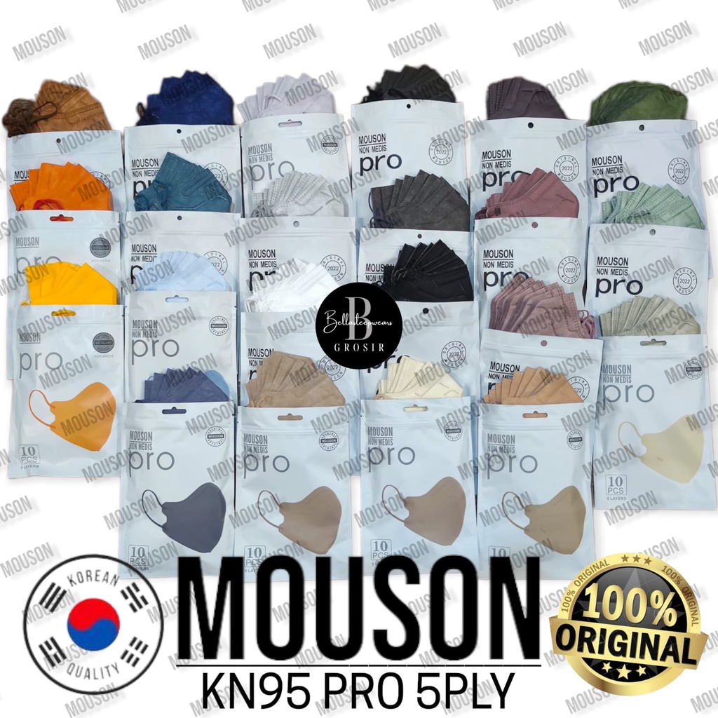 PRO KN95 MOUSON 5PLY - MASKER KN95 NEW KOREA DESIGN MOUSON PRO 5PLY ( LIKE AER )