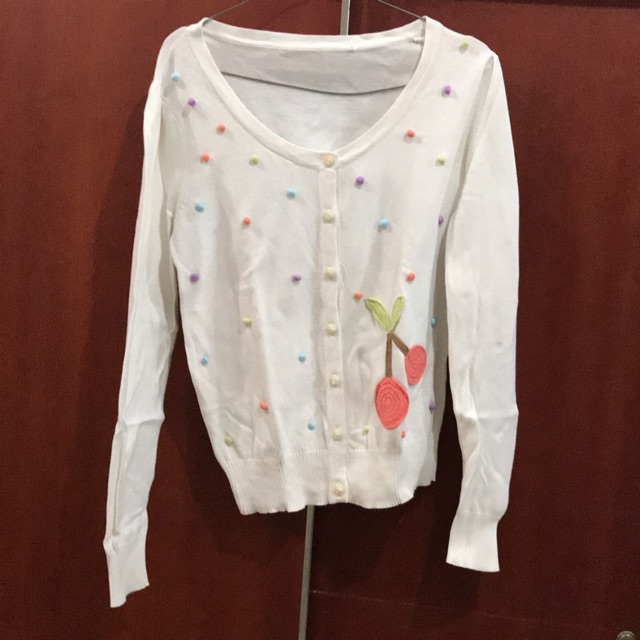Preloved : cardigan putih