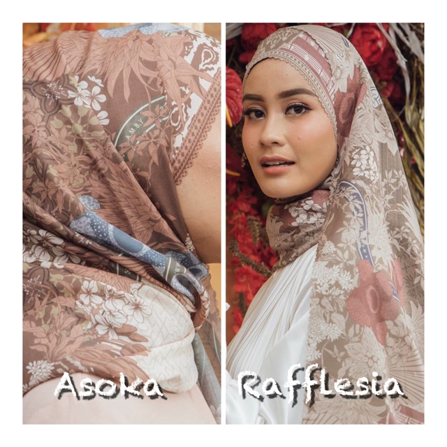 Harum Scarf Asoka dan Rafflesia by Wearing Klamby