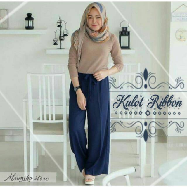  CELANA  KULOT  RIBBON Shopee Indonesia