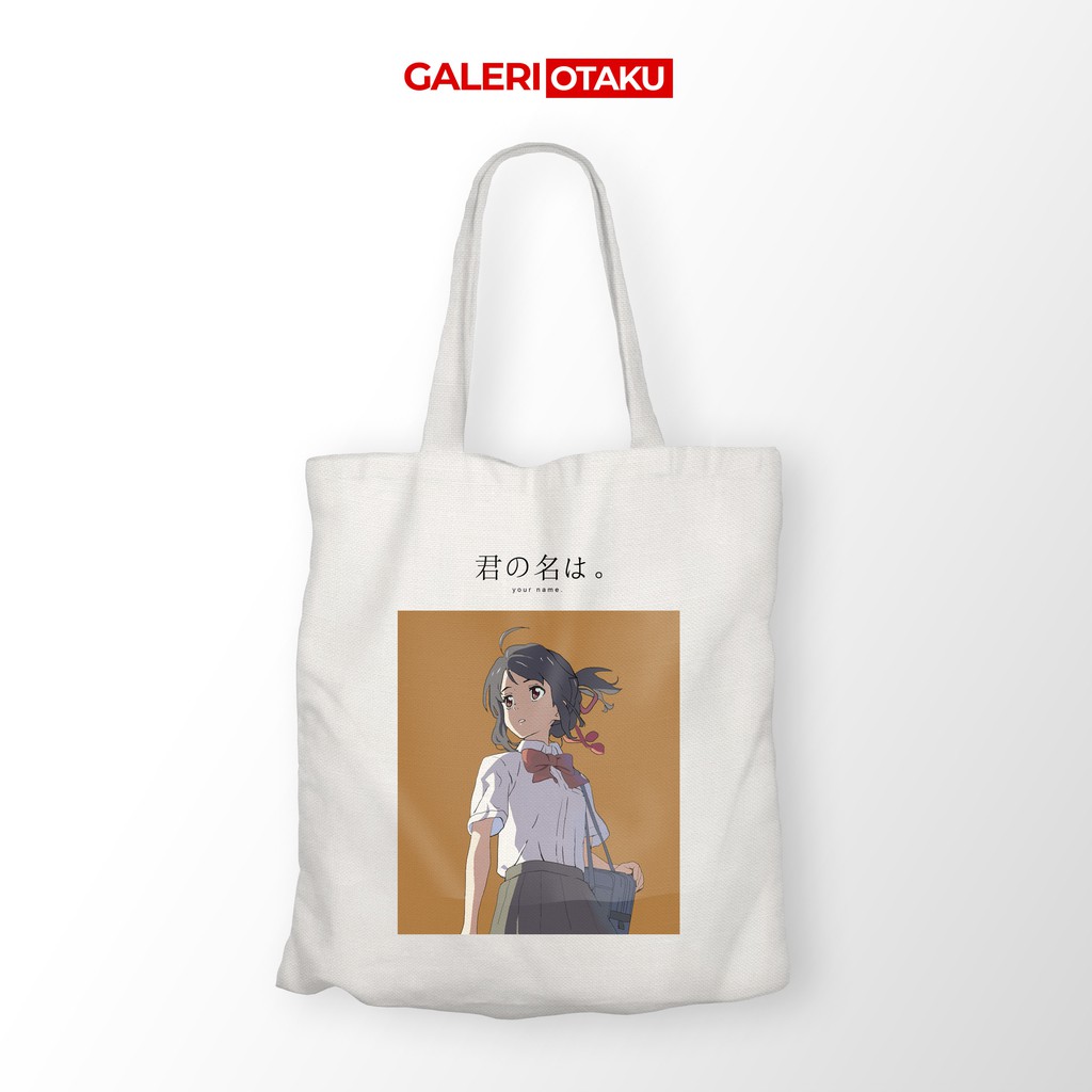 SALE TOTE BAG KANVAS COUPLE ANIME KIMI NO NAWA / YOUR NAME / MITSUHA / TOTE BAG COUPLE