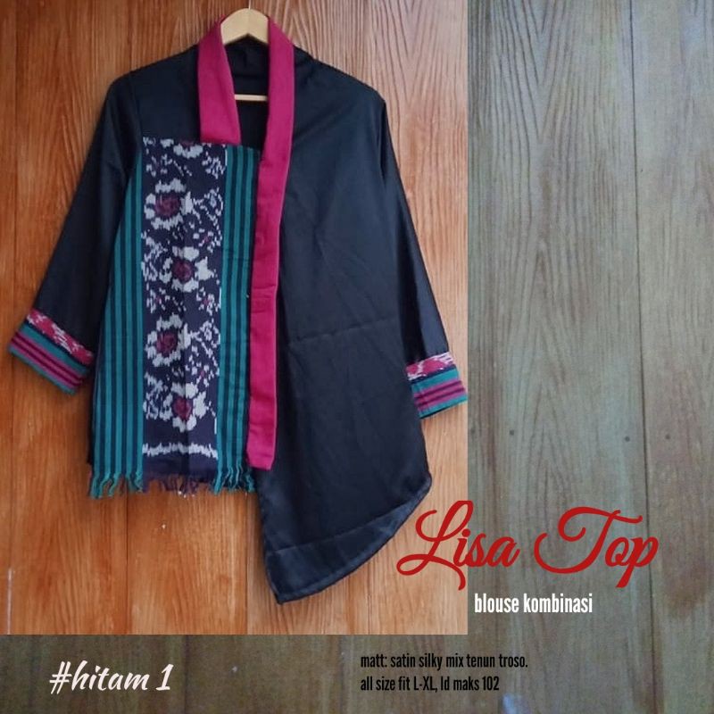 BLUS KOMBINASI | LISA TOP BAHAN KOMBINASI