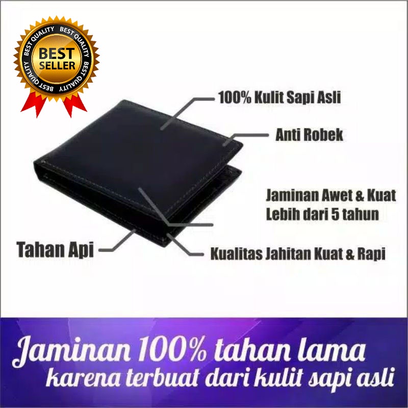 Dompet Pria asli kulit original made in garut