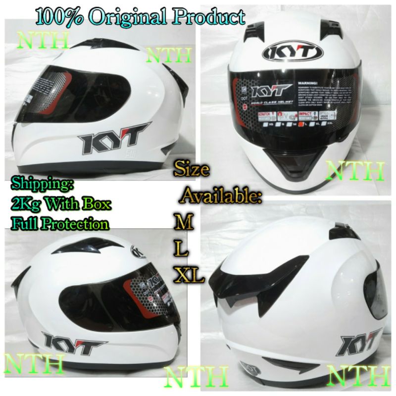 Helm KYT R10 Putih Original