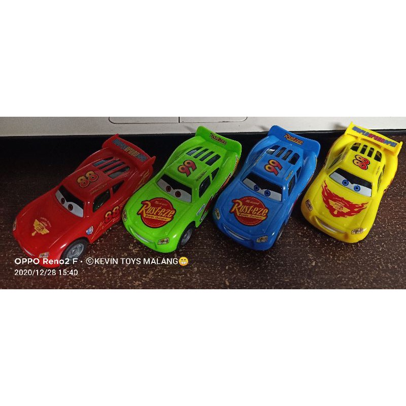 MD 3675 mainan mobil cars lightning mcqueen PULL BACK harga satuan / mainan mobil super racing NEW