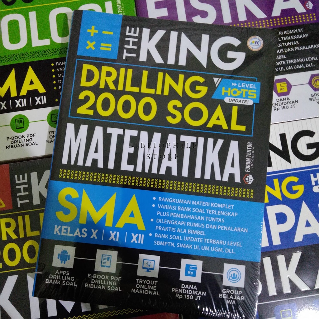 BUKU SMA THE KING DRILLING 2000 SOAL MATEMATIKA, KIMIA, FISIKA, BIOLOGI-1