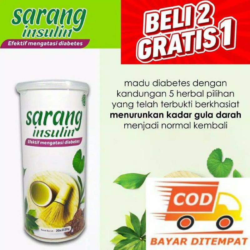 

Teh Sarang Insulin Ampuh atasi Diabtes, Normalkan gula darah BELI 2 GRATIS 1 BAYAR DI TEMPAT